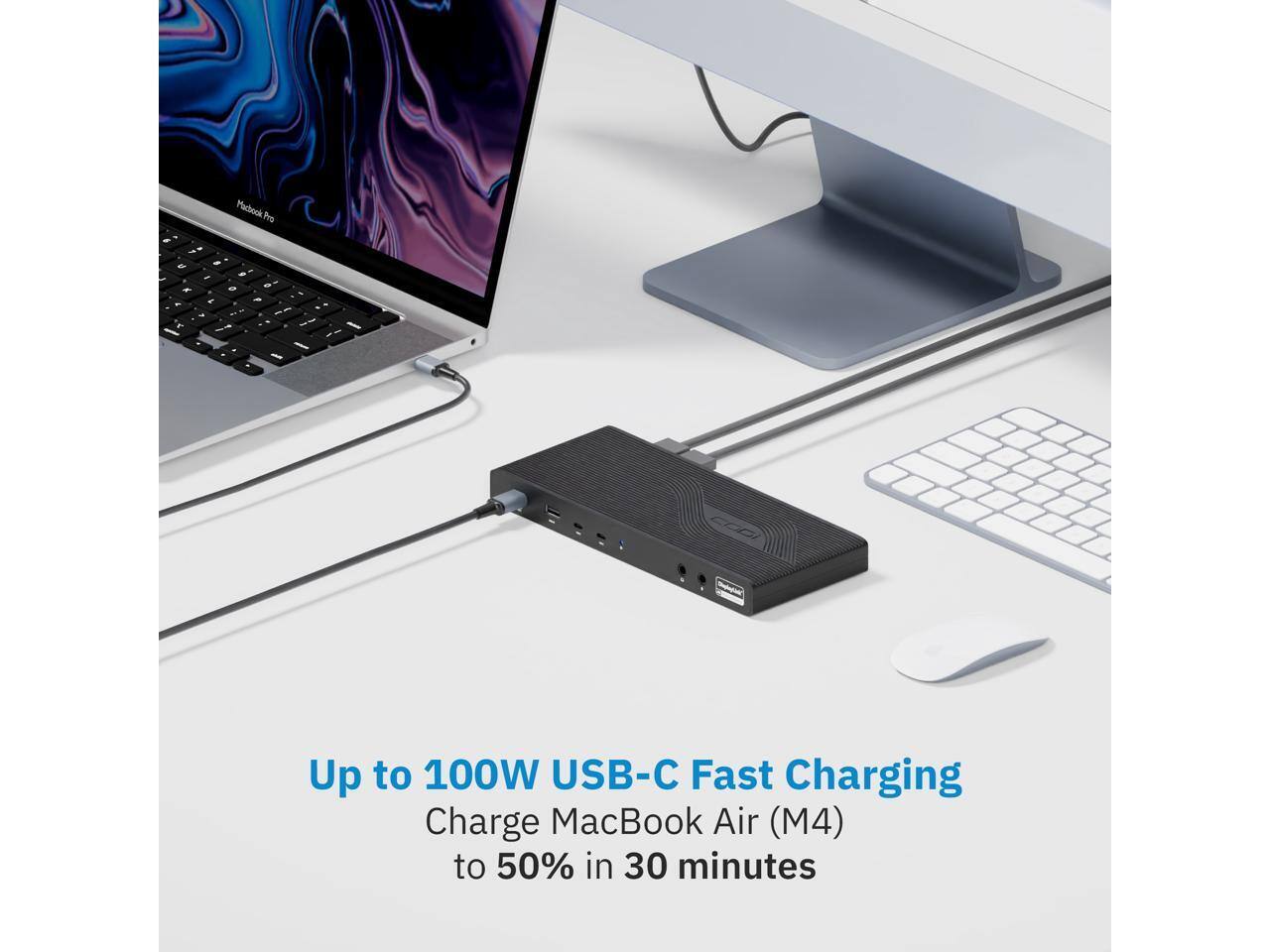 Macbook Pro

Up to 100W USB-C Fast Charging

Charge MacBook Air (M4) to 50% in 30 minutes