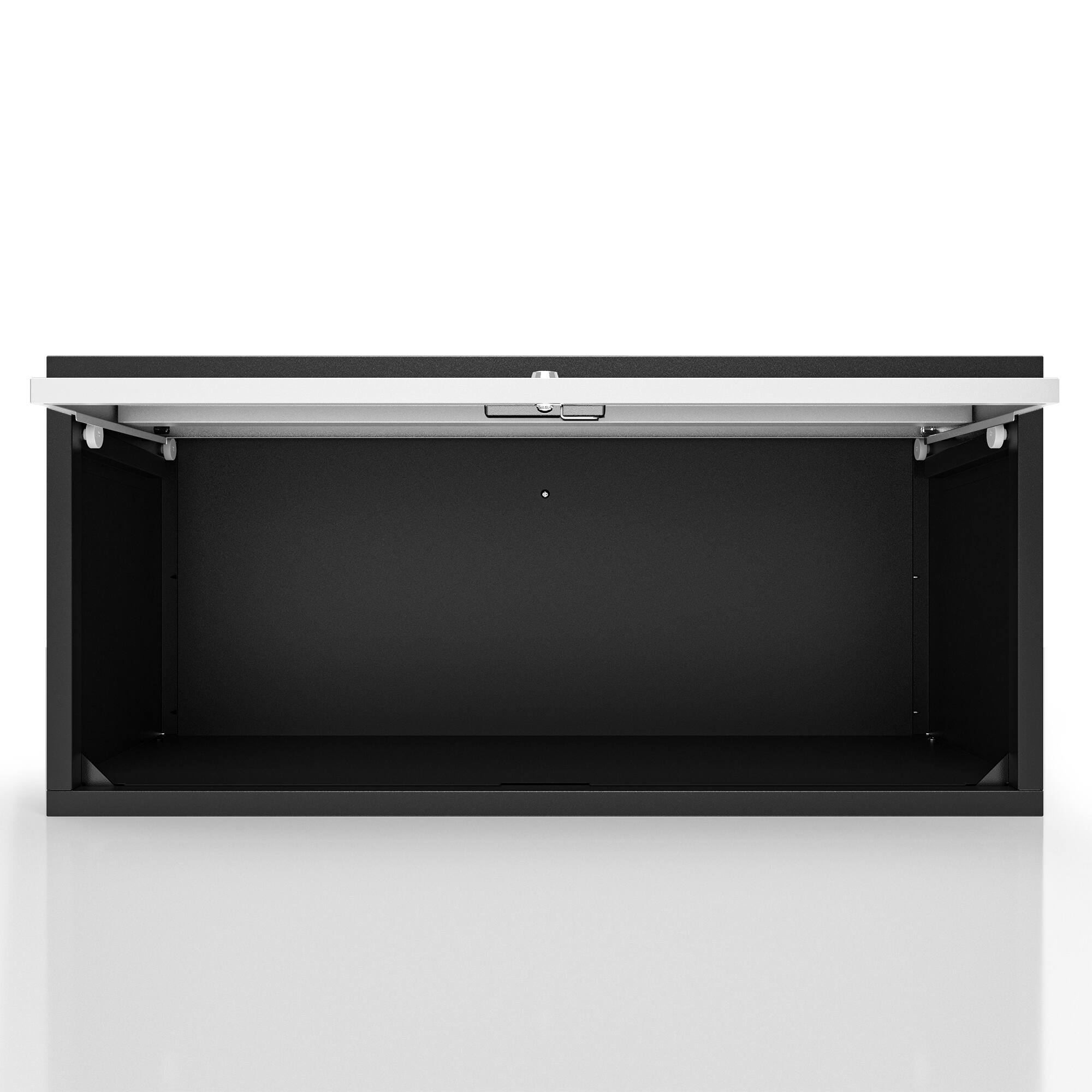 Alt View 8. TinyHomie - TinyHomie Wall-mounted Metal Garage Cabinet with Doors, Floating Tool Cabinet for Kitchen, Basement, Warehouse in Gray - Gray+Black.