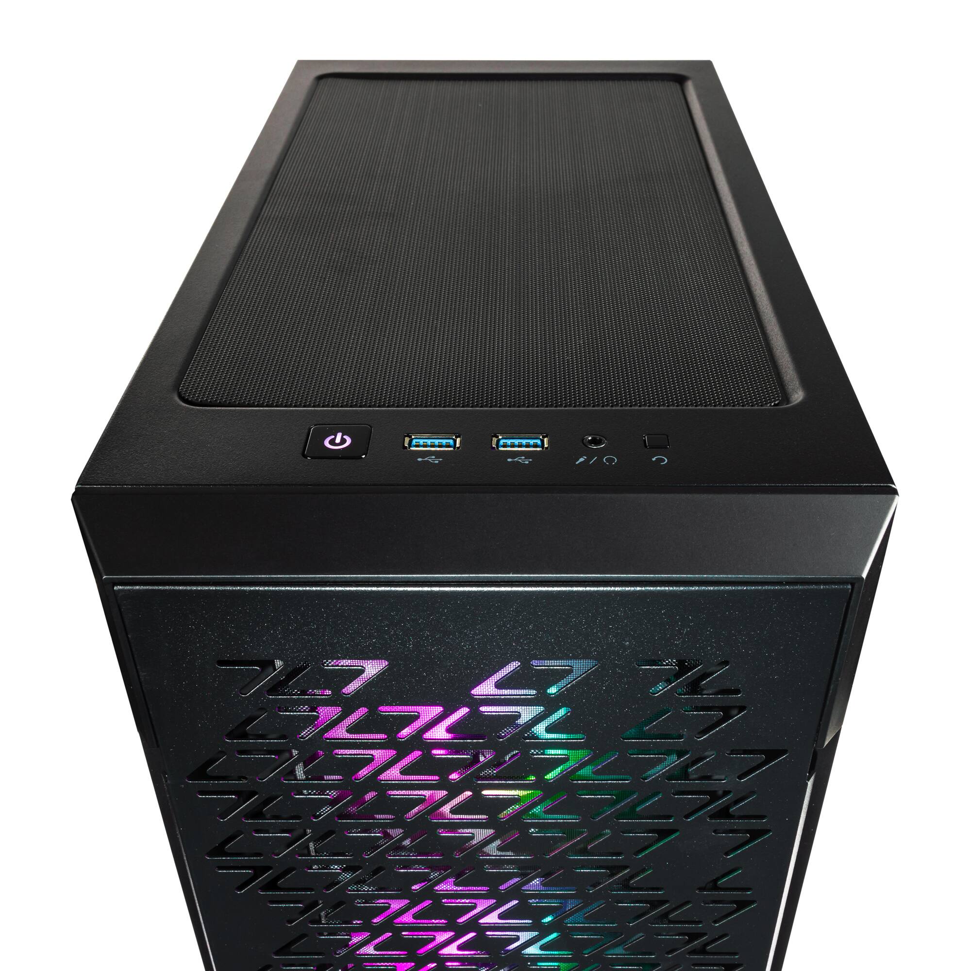 Alt View 7. Velztorm - Velztorm Ferrux II Gaming Desktop (i9-12900K, 32GB, 1TB SSD, RTX 5060, Win 11 Pro ) - Black.