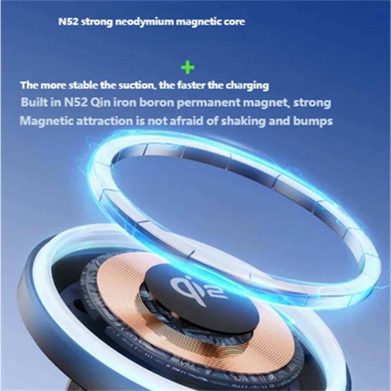 N52 strong neodymium magnetic core

The more stable the suction, the faster the charging

Built in N52 Qin iron boron permanent magnet, strong magnetic attraction is not afraid of shaking and bumps