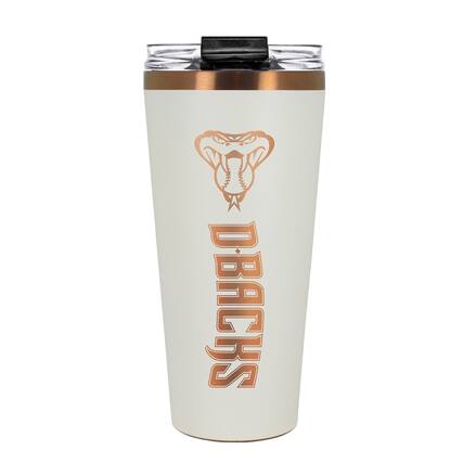 Front. Great American Products - Arizona Diamondbacks 30oz. Big Slim Tumbler - Cream.