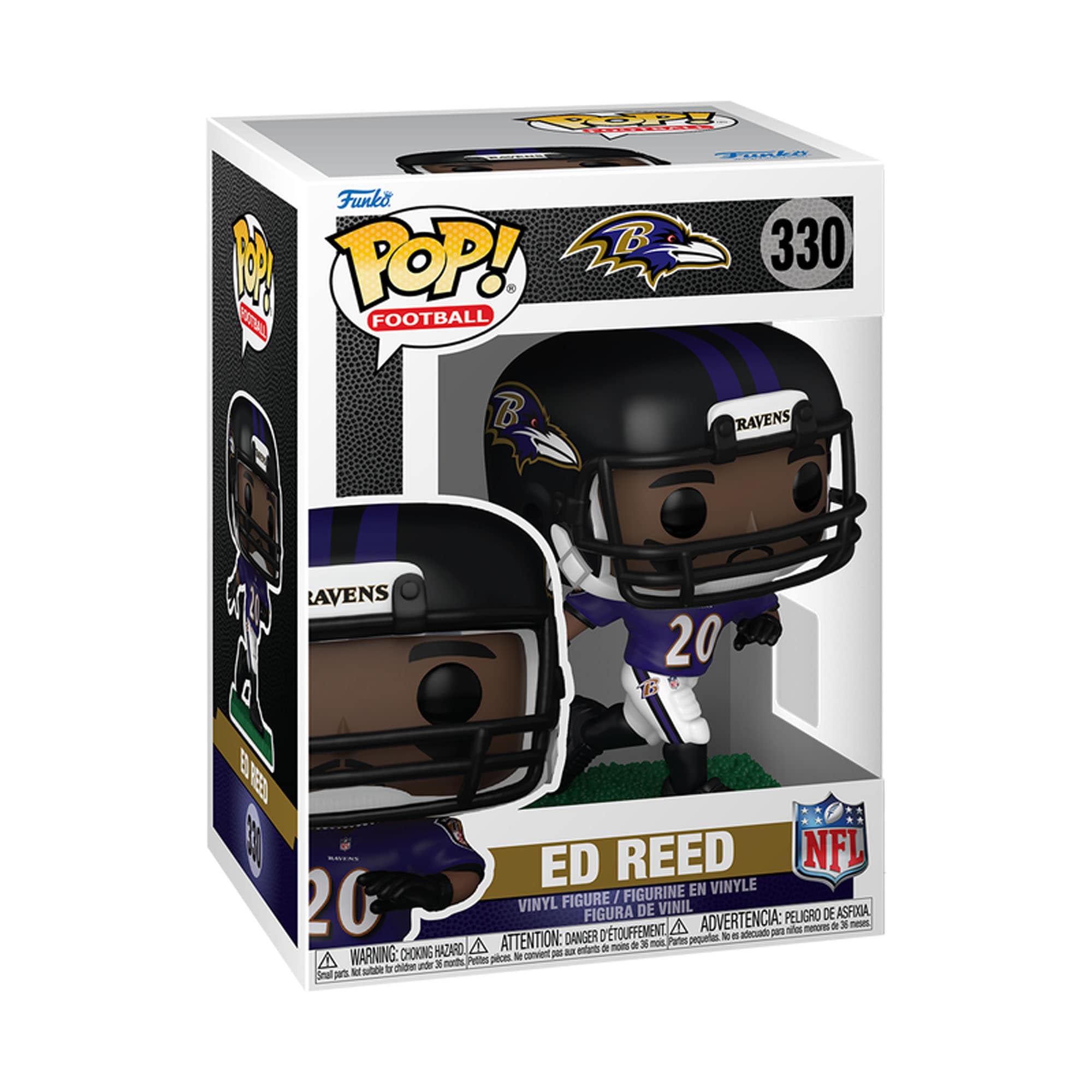 Front. Funko - Funko Ed Reed Baltimore Ravens Pop! #330 Vinyl Figure - Multicolor.