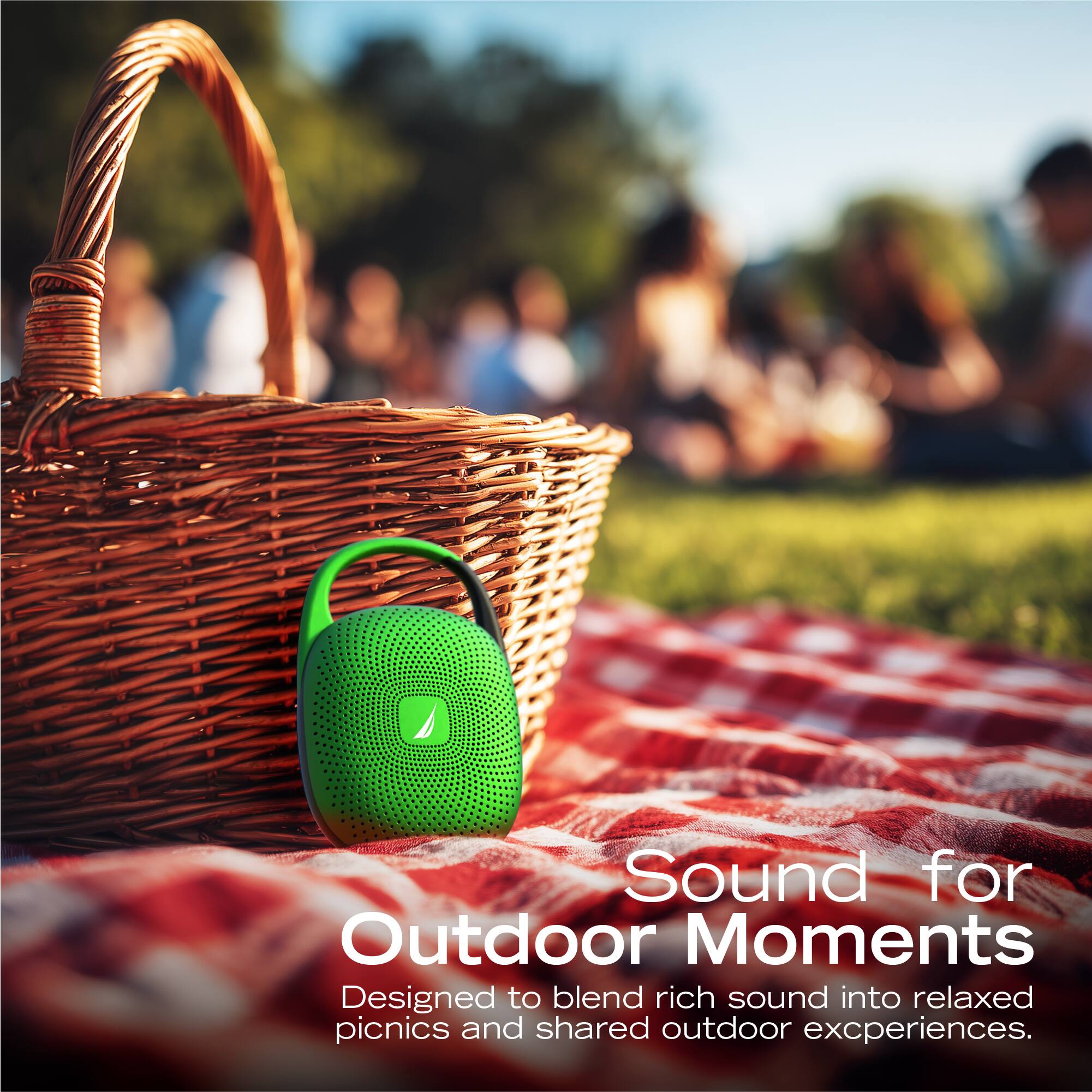Sound for Outdoor Moments
Designed to blend rich sound into relaxed picnics and shared outdoor experiences.