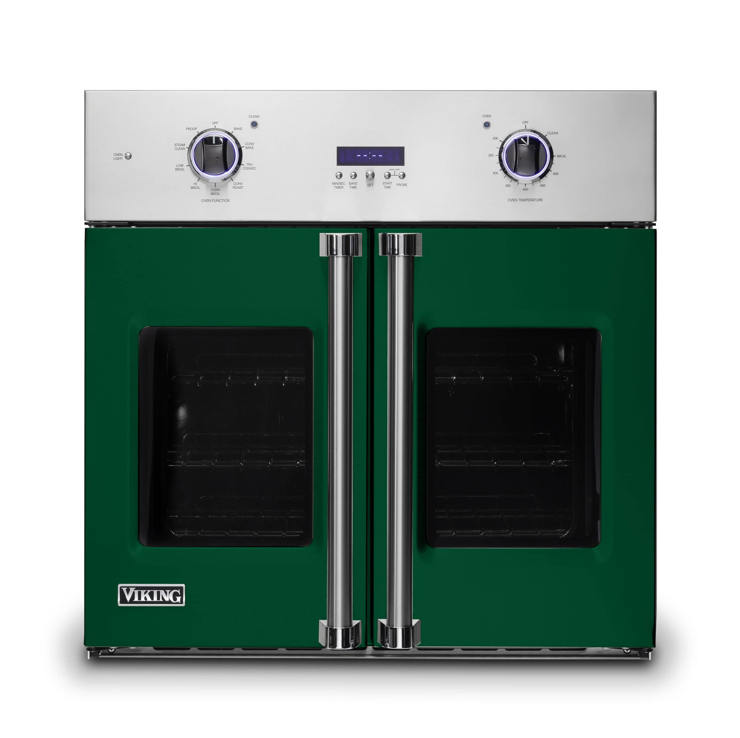 Front. Viking - 30" 7 Series French Door Single Built-In Electric Thermal Convection Oven-Ivy - Ivy.
