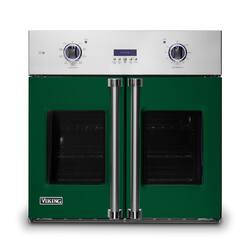 Viking - 30" 7 Series French Door Single Built-In Electric Thermal Convection Oven - Ivy - Front_Zoom