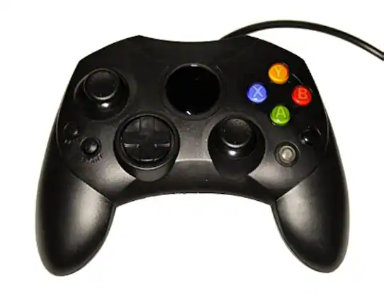 Front. Mars Devices - Replacement Controller for XBox Original - Black - Black.
