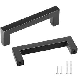VEVOR - 30 Pack Cabinet Pulls,3.86in / 96mm Center to Center Slim Square Kitchen Cabinet Drawer,Stainless Steel Modern Kitchen - Black