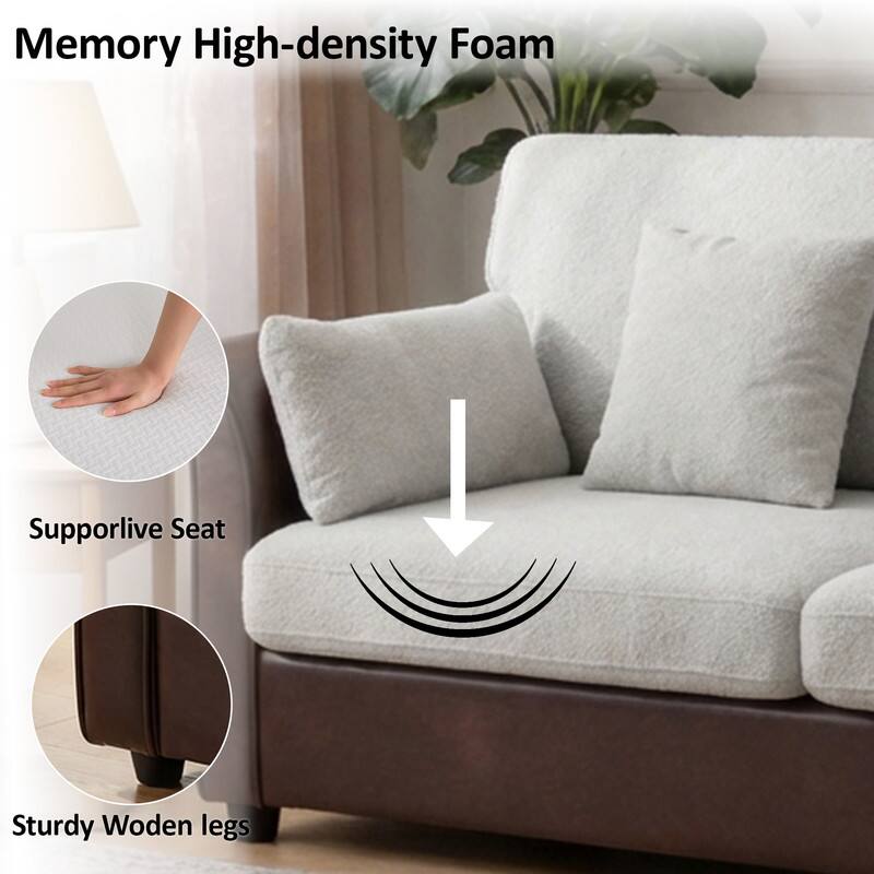 Memory High-density Foam  
Supportive Seat  
Sturdy Wooden Legs