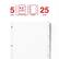 5 Tabs
8.5" x 11" Letter Size Paper
25 Sets