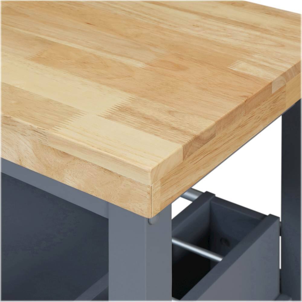 Alt View 16. Click Decor - Anson Kitchen Cart - Gray.