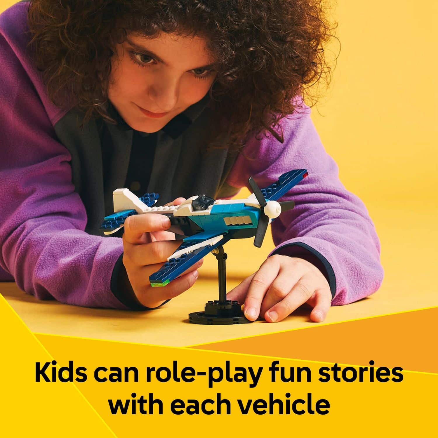 Kids can role-play fun stories with each vehicle.