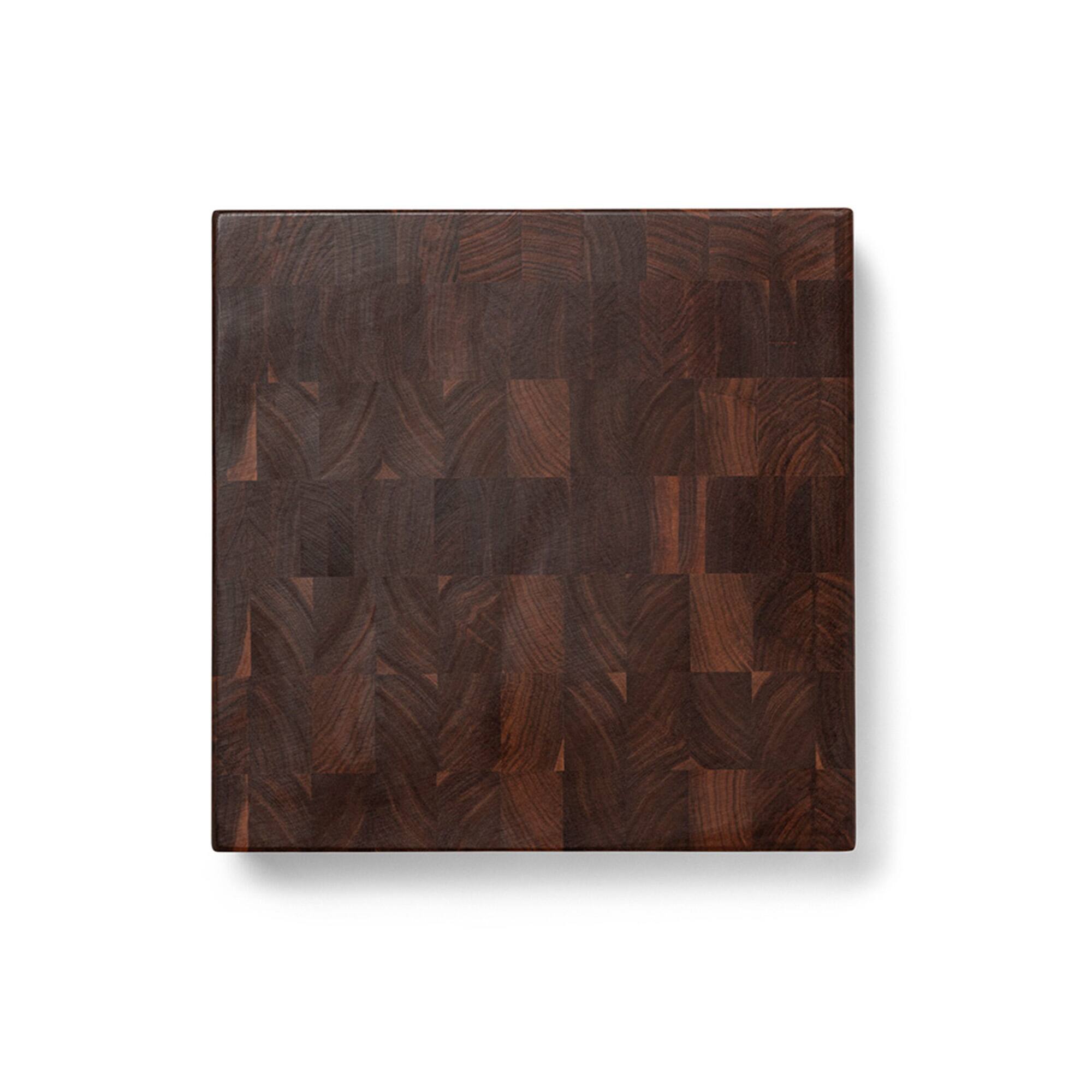 John Boos - Large Wood End Grain Cutting Board for Kitchen, 18" x 18" x 3" - Walnut