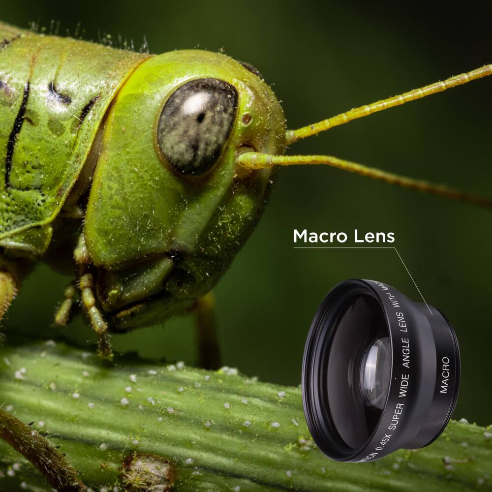 Macro Lens K WITH LENS ANGLE WIDE SUPER 0.45X CION MACRO