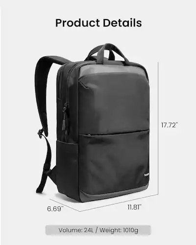 Tomtoc Explorer-T71 24l travel laptop Backpack (black) Tomtoc Explorer-T71 24l travel laptop Backpack (black)