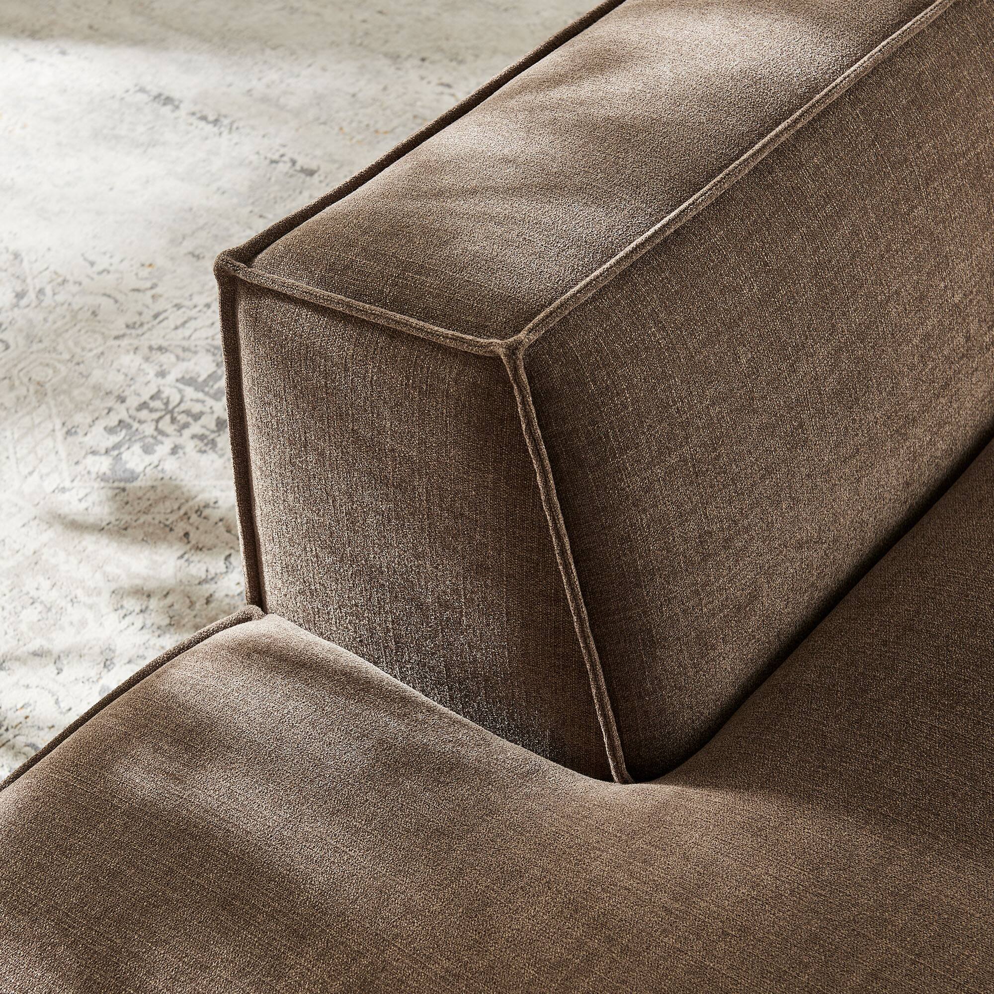 Alt View 9. Modway - Restore Performance Fabric Upholstered Left-Facing Armless Modular Chaise by Modway - Mocha.