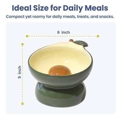 Ideal Size for Daily Meals  
Compact yet roomy for daily meals, treats, and snacks.  
6 inch  
5 inch