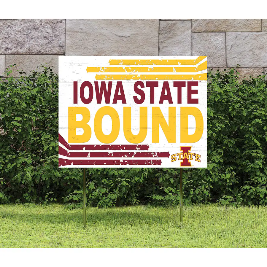 Iowa Nice Sign Jardine Iowa State Cyclones 18'' x 24'' Bound Yard Sign White 4940181 ...