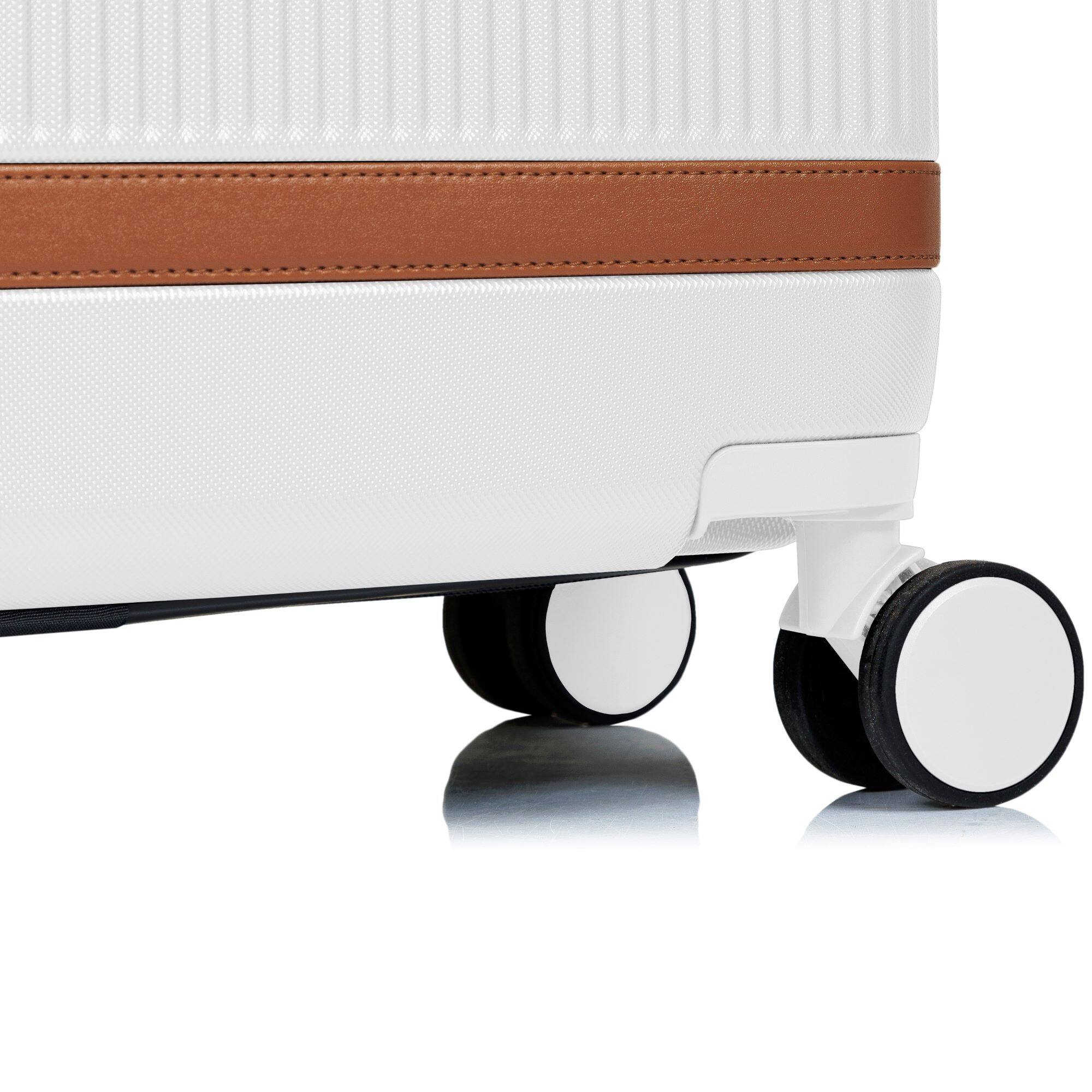 Alt View 1. Champs - Vintage Air 3-Piece Hardside Luggage Set - Ivory.