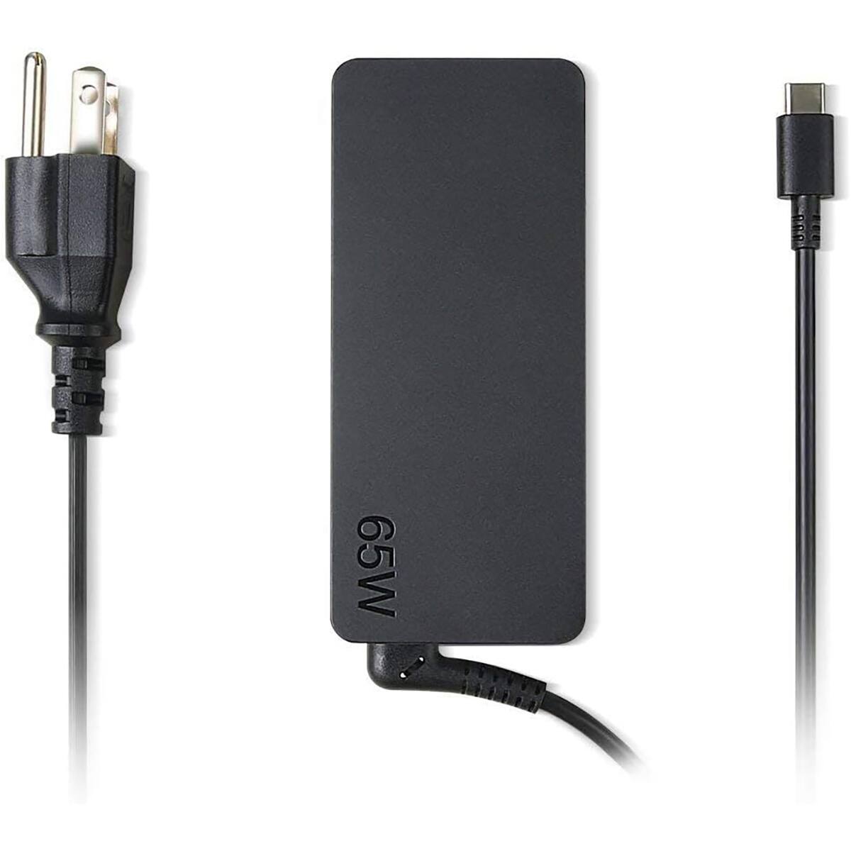 Alt View 1. Lenovo - Lenovo 65W Standard USB Type-C AC Power Adapter for Yoga C930-13, 920-13, 730-13 and IdeaPad 730s-13, UL - Black.