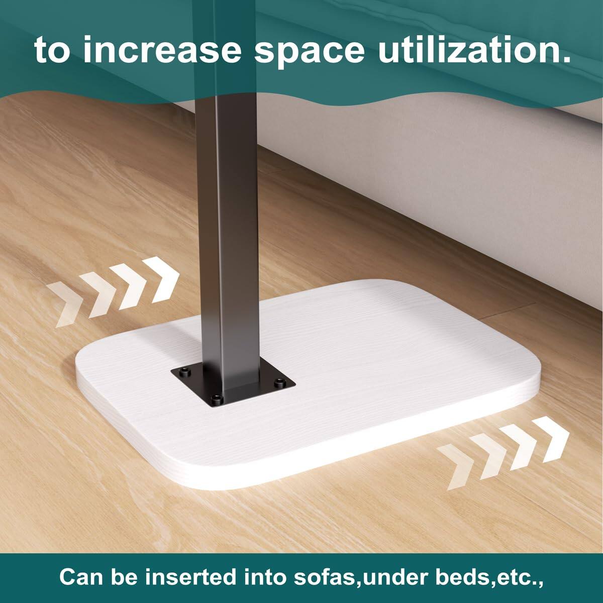 to increase space utilization.

Can be inserted into sofas, under beds, etc.