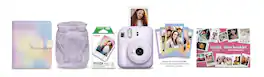Fujifilm - INSTAX MINI 12 Holiday Bundle - Lilac Purple