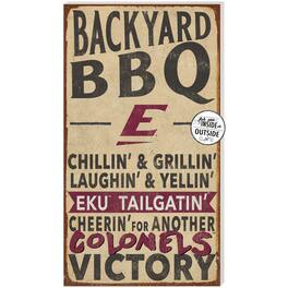 Jardine - Eastern Kentucky Colonels 11'' x 20'' Indoor/Outdoor BBQ Sign - Brown