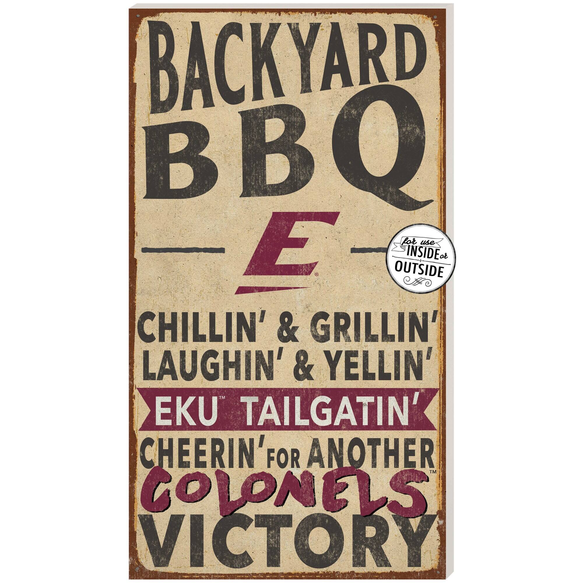 Eastern Kentucky Colonels 11'' x 20'' Indoor/Outdoor BBQ Sign