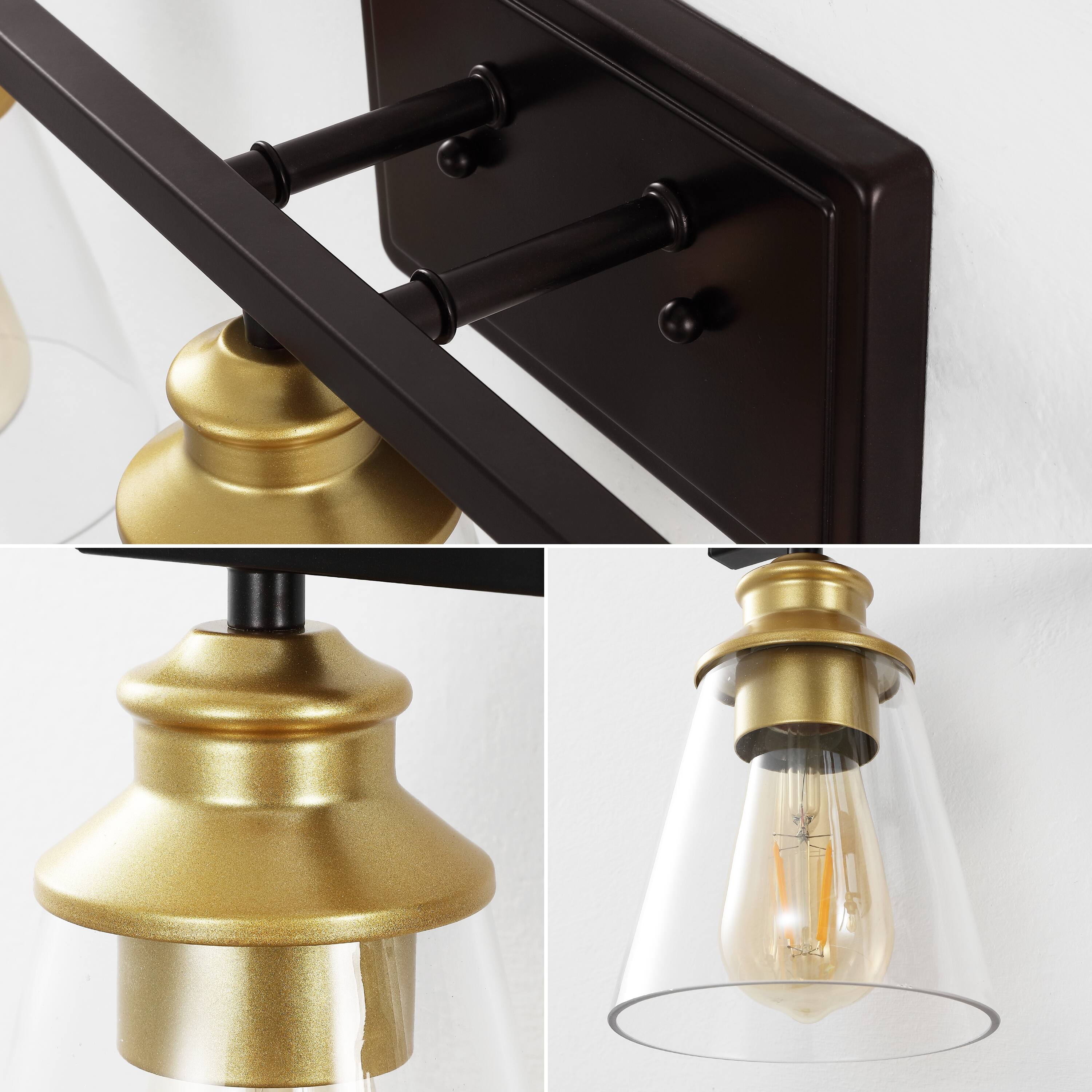 Jonathan Y Arlo 22.88" 3 Light Classic Vanity Light with Bathroom ...