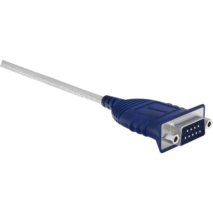 Alt View 7. Sabrent - Sabrent USB 2.0 to Serial (9-Pin) DB-9 RS-232 Converter Cable, 6-Feet - 6 ft Serial/USB Data Transfer Cable for PC, MAC - Black.
