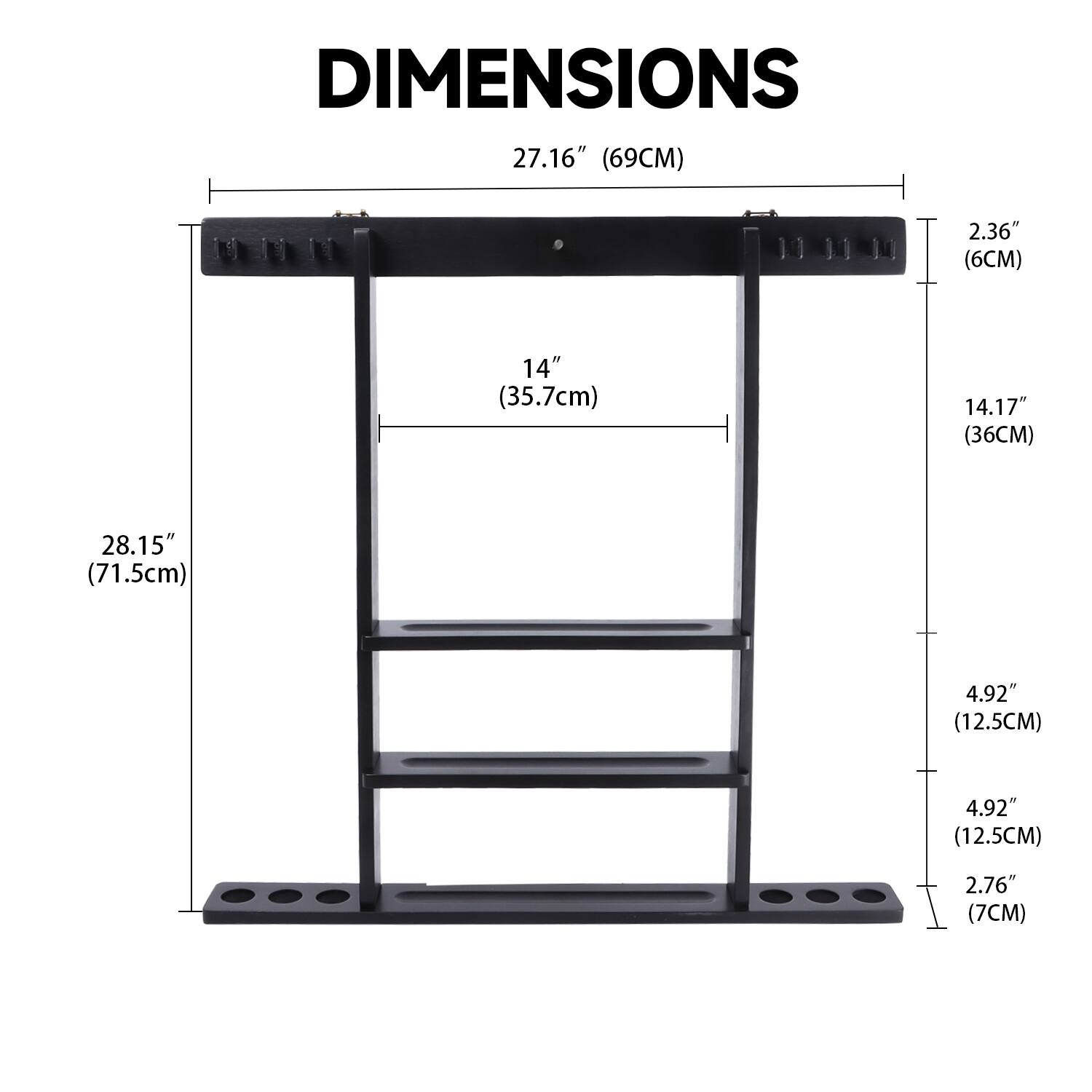 DIMENSIONS

27.16" (69CM)
14" (35.7cm)
28.15" (71.5cm)
2.36" (6CM)
14.17" (36CM)
4.92" (12.5CM)
4.92" (12.5CM)
2.76" (7CM)