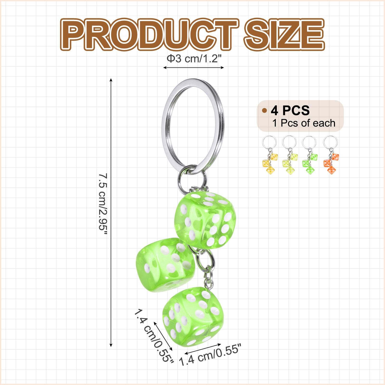 PRODUCT SIZE  
3 cm/1.2"  
4 PCS  
1 Pcs of each  
7.5 cm/2.95"  
1.4 cm/0.55"  
1.4 cm/0.55"