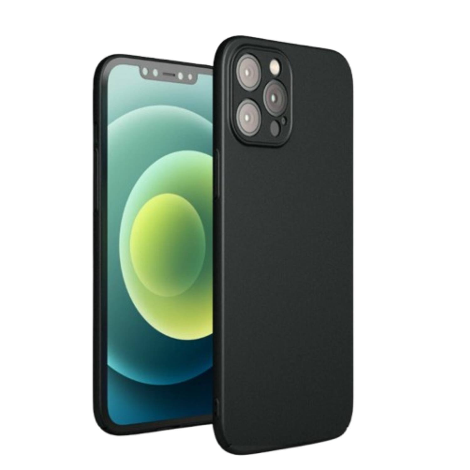 Front. Stock Preferred - Ultra-Thin Shockproof Case Cover for iPhone 16 Pro Black - Black.