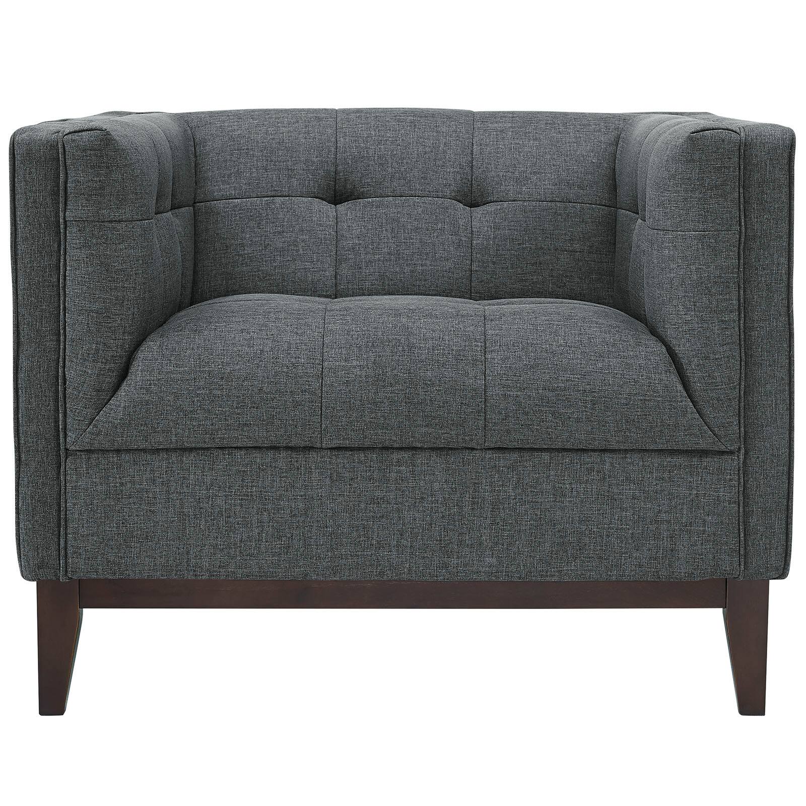 Alt View 1. Modway - Serve Upholstered Fabric Armchair by Modway - Gray.
