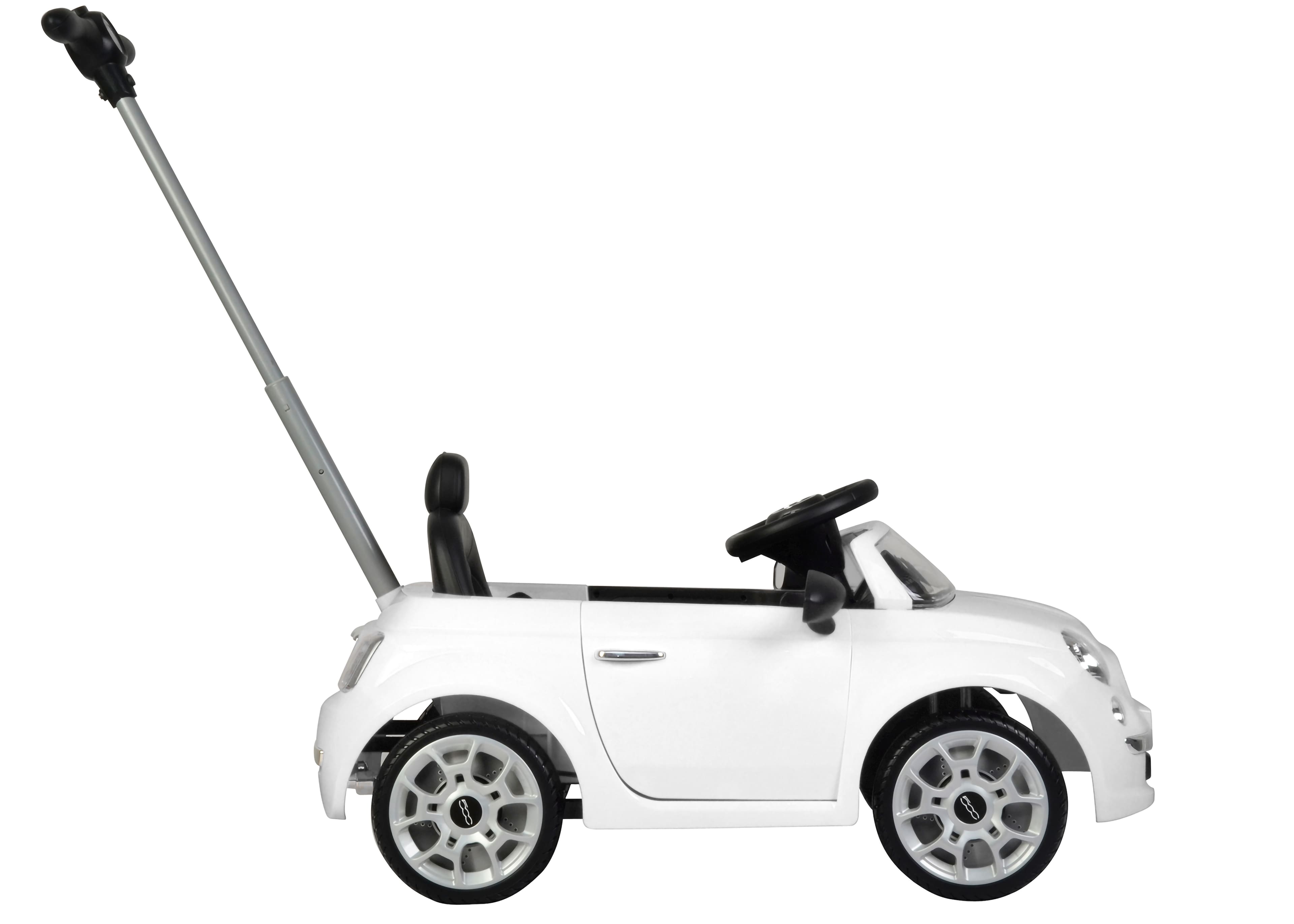 Alt View 11. Best Rideon Cars - Fiat 500 Push Car Stroller - White.