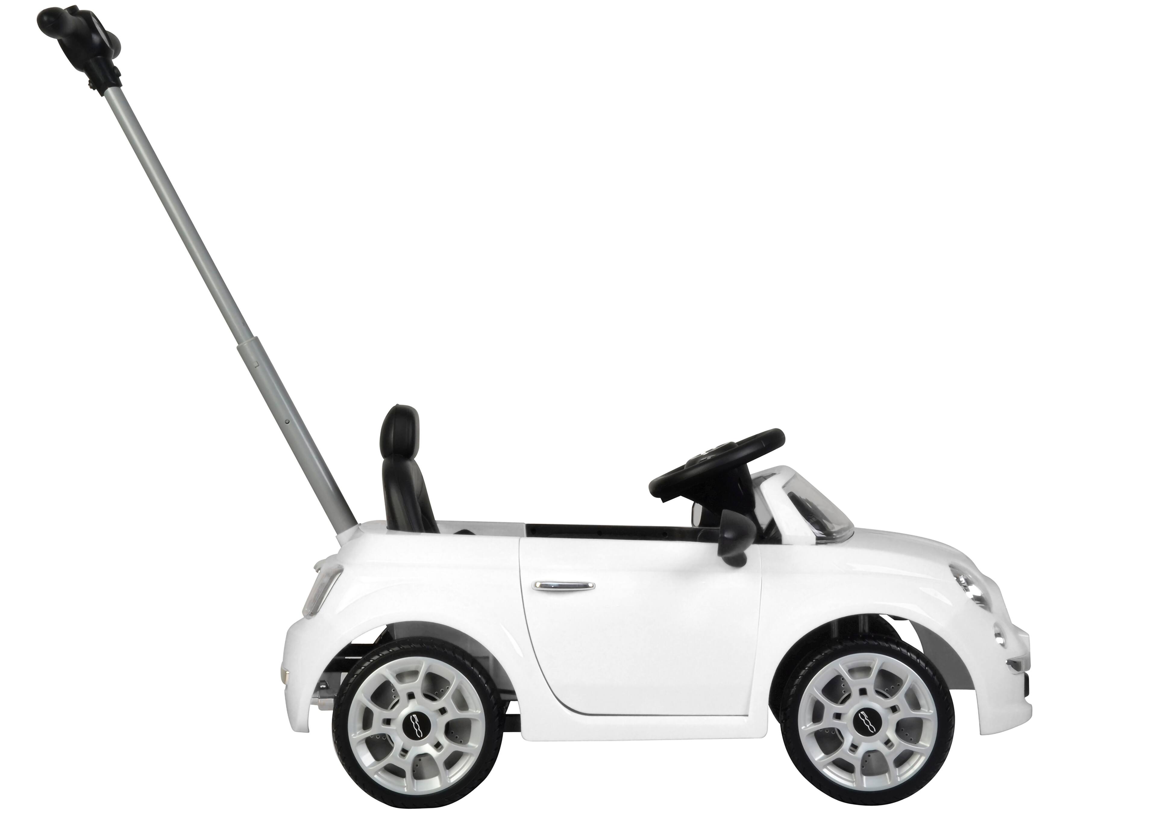 Alt View 11. Best Rideon Cars - Fiat 500 Push Car Stroller - White.