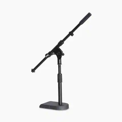 Front. On Stage Stands - On-Stage MS7920B Bass Drum/Boom Combo Mic Stand - "NA".