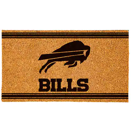 Front. Evergreen Enterprises - Brown Buffalo Bills 30'' x 18'' Logo Turf Mat - Brown.