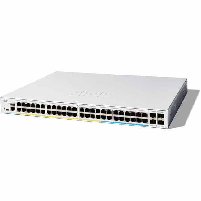 Cisco Consumer Products - Cisco Catalyst C1300-48P-4X Ethernet Switch - 48 Ports - Manageable - 10 Gigabit Ethernet - 10/100/1000Base-T, 10GBase-X - Unknown
