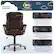 Angle. Serta - Garret Bonded Leather Executive Office Chair with Premium Cushioning - Brown.