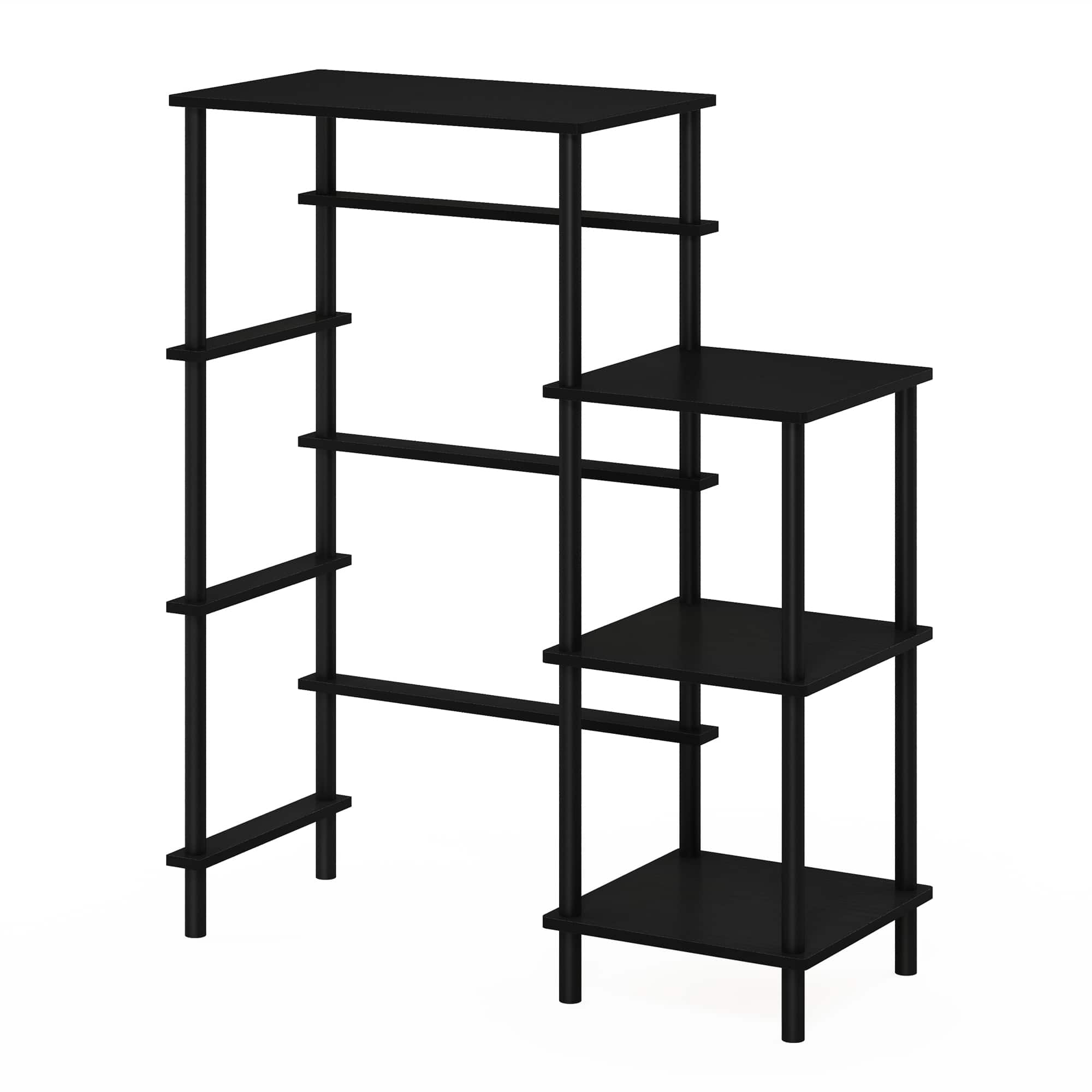 Furinno - Turn-N-Tube Toolless Kitchen Storage Shelf Tall - Americano/Black