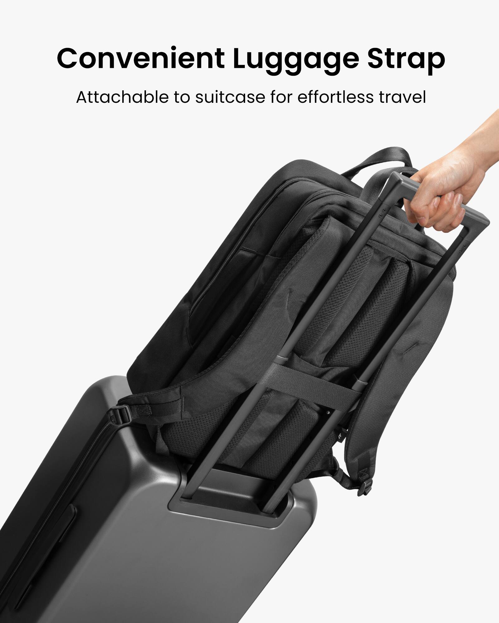 Convenient Luggage Strap: Attachable to suitcase for effortless travel