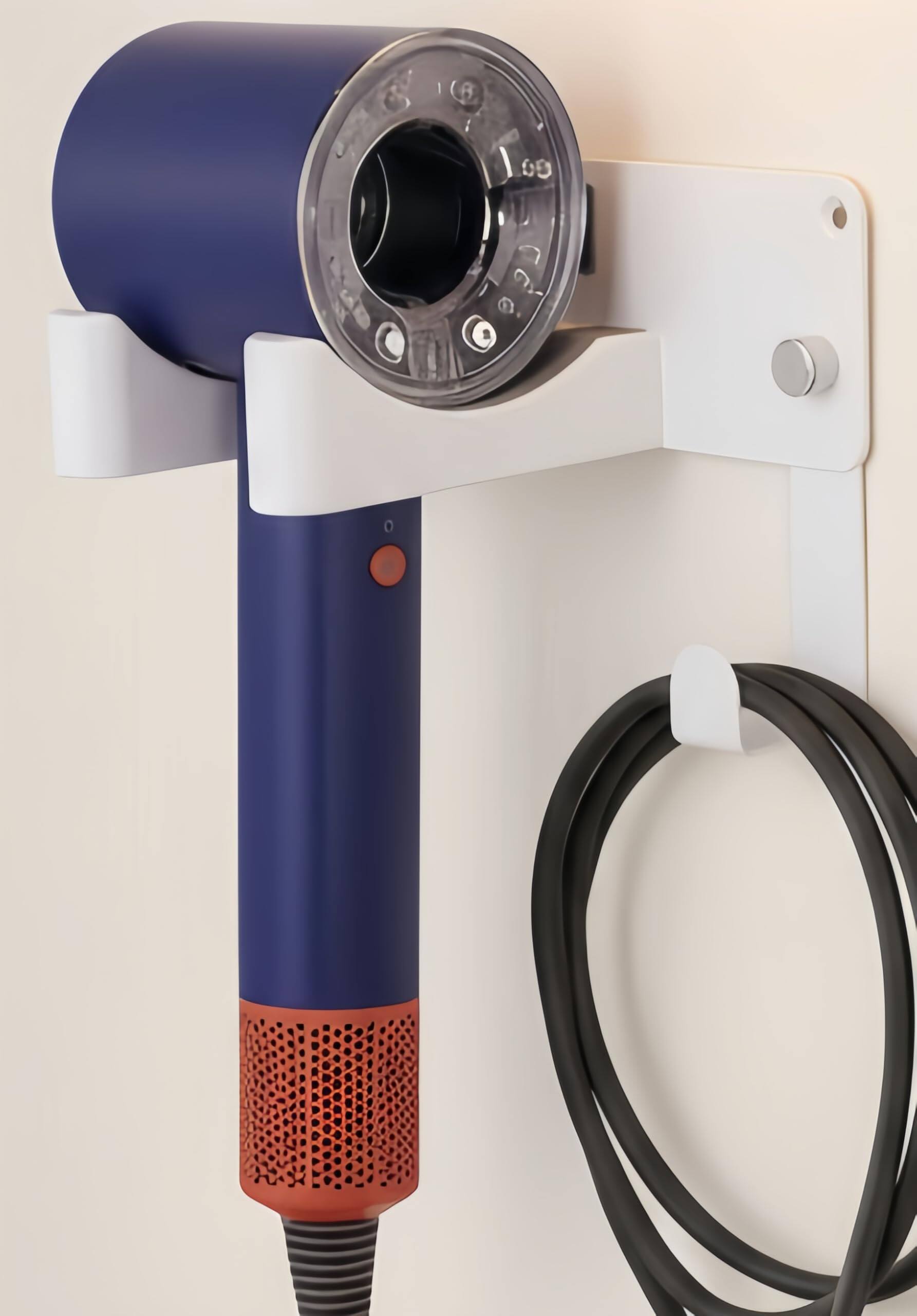 The Best Inks - Professional Ionic Hair Dryer Professional Grade with Advanced Technology for Fast Drying - Hair Dryer Holder White