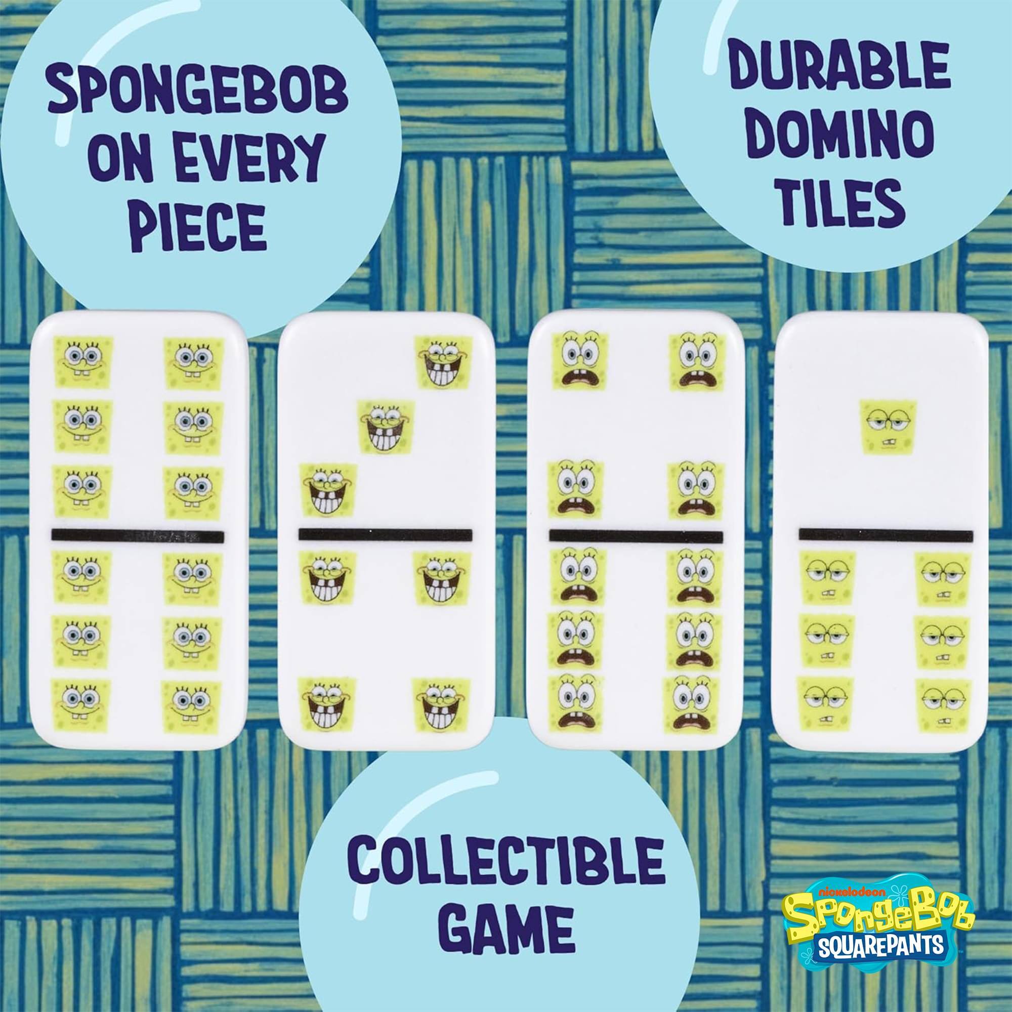 SpongeBob on every piece durable domino tiles collectible game SpongeBob SquarePants