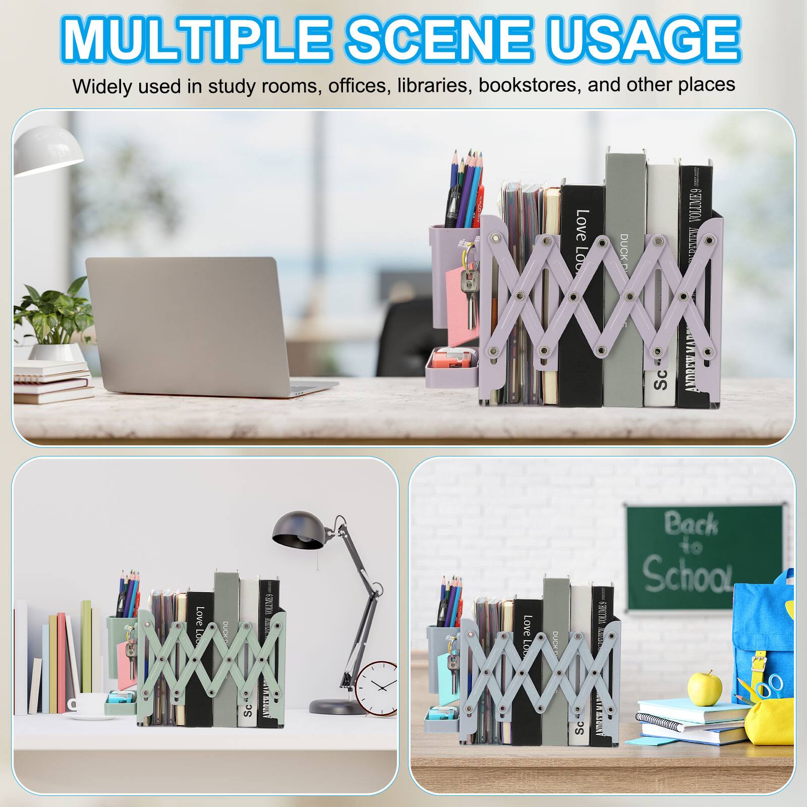 MULTIPLE SCENE USAGE  
Widely used in study rooms, offices, libraries, bookstores, and other places  

Love Loo DUCK VOLLNES MS Sc ul ANDREWM  
Love Los CHONO DS BT 5 IAUS  
Love LOb DUCK Sc I VOLLNE I ANDREEKIA  

Back to School