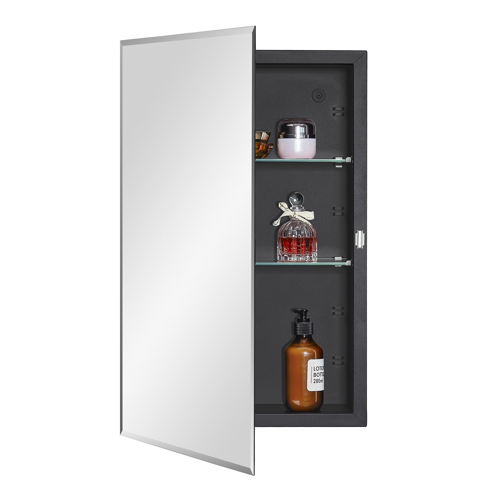Matte Black-30x26 inch Beveled Edge Mirror