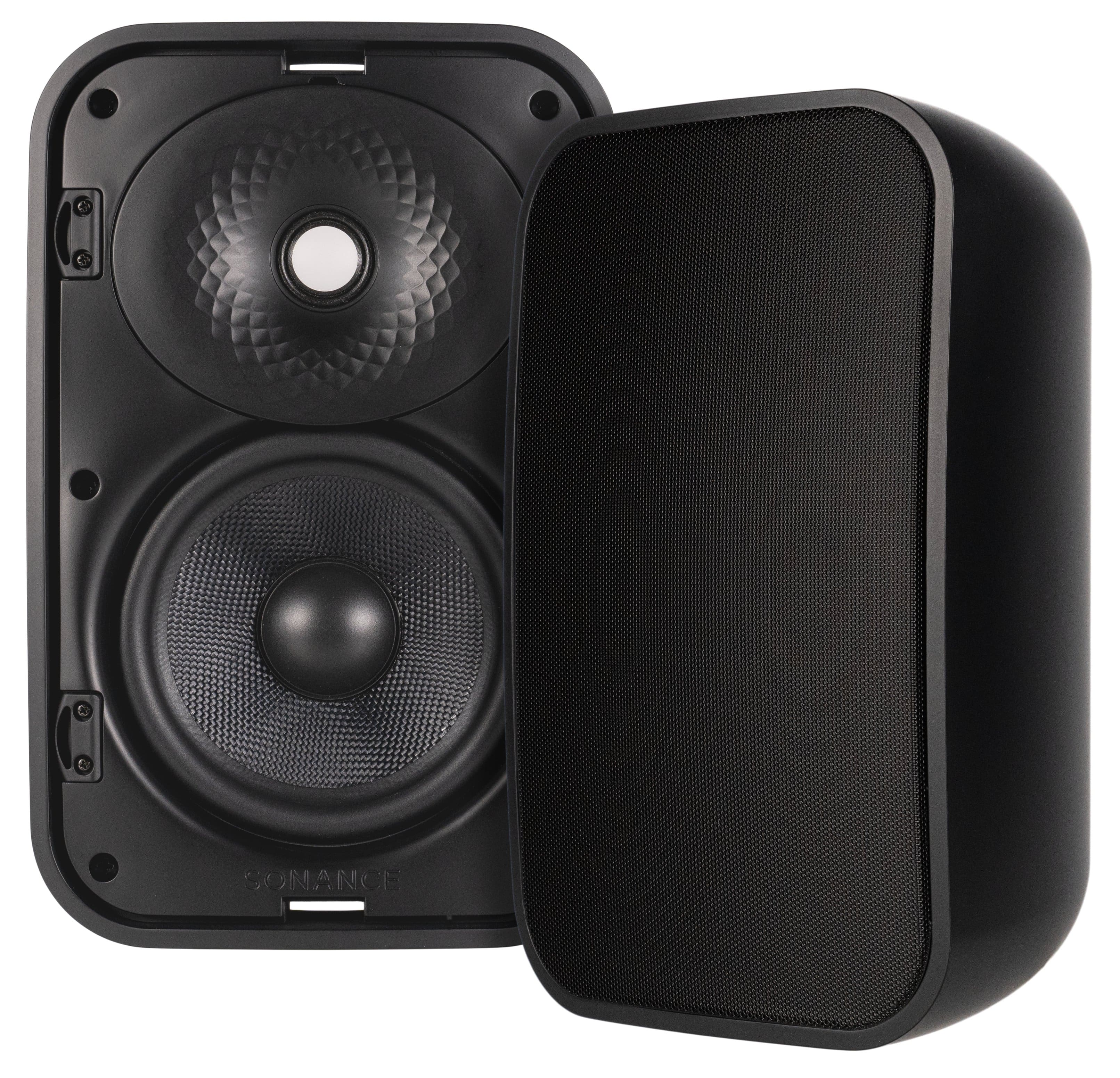 Front. Sonance - MX56 - Mariner MX Series 5-1/4" 2-Way Outdoor Surface Mount Speakers (Pair) - Black.