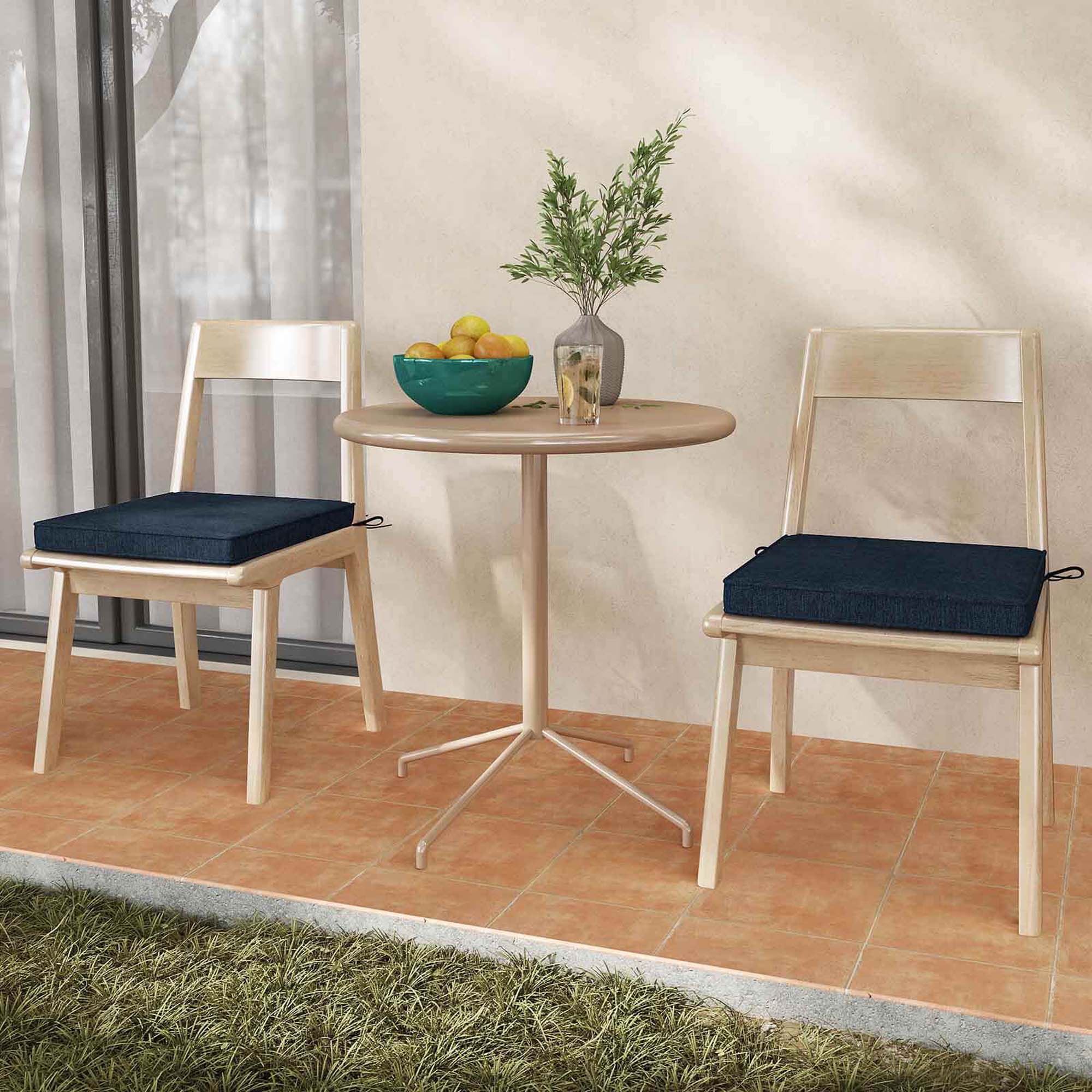 Alt View 3. Costway - Costway Outdoor Chair Cushion Set of 4 Waterproof Fade-Resistant Olefin Seat Cushions - Navy.