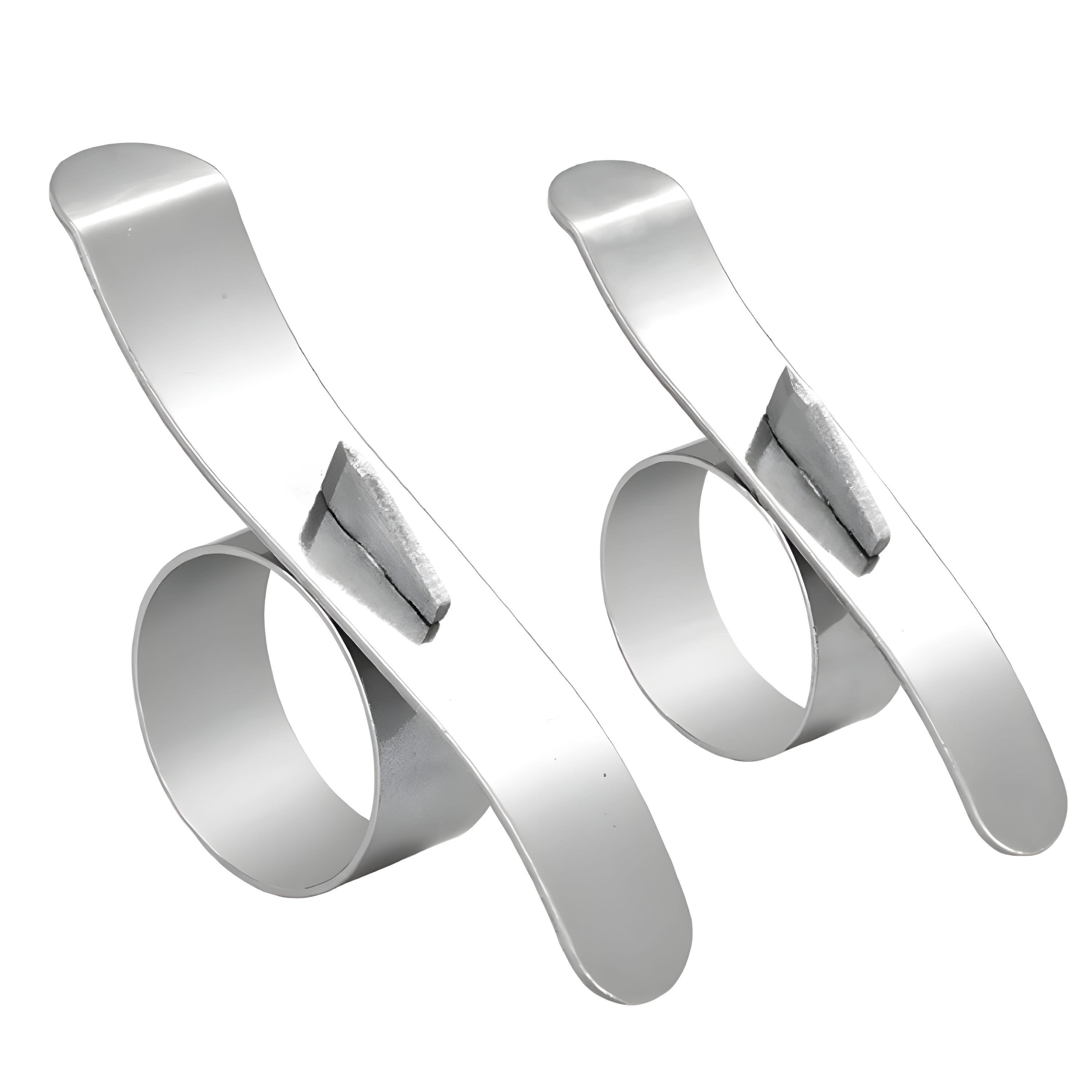 Kitcheniva - Kitchen Stainless Steel Orange Citrus Peeler Tool 2 Pack - Silver