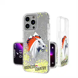 Keyscaper - NFL - Denver Broncos - iPhone Glitter Case - 14 - Multicolor