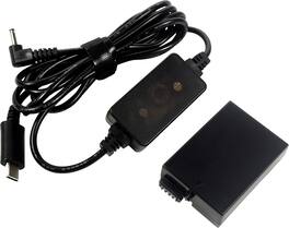 HQRP - USB-C DC Converter for Canon ACK-E8 ACKE8 EOS Rebel T2i T3i T4i T5i EOS 550D 600D 650D 700D, EOS Kiss X4 X5 Camera